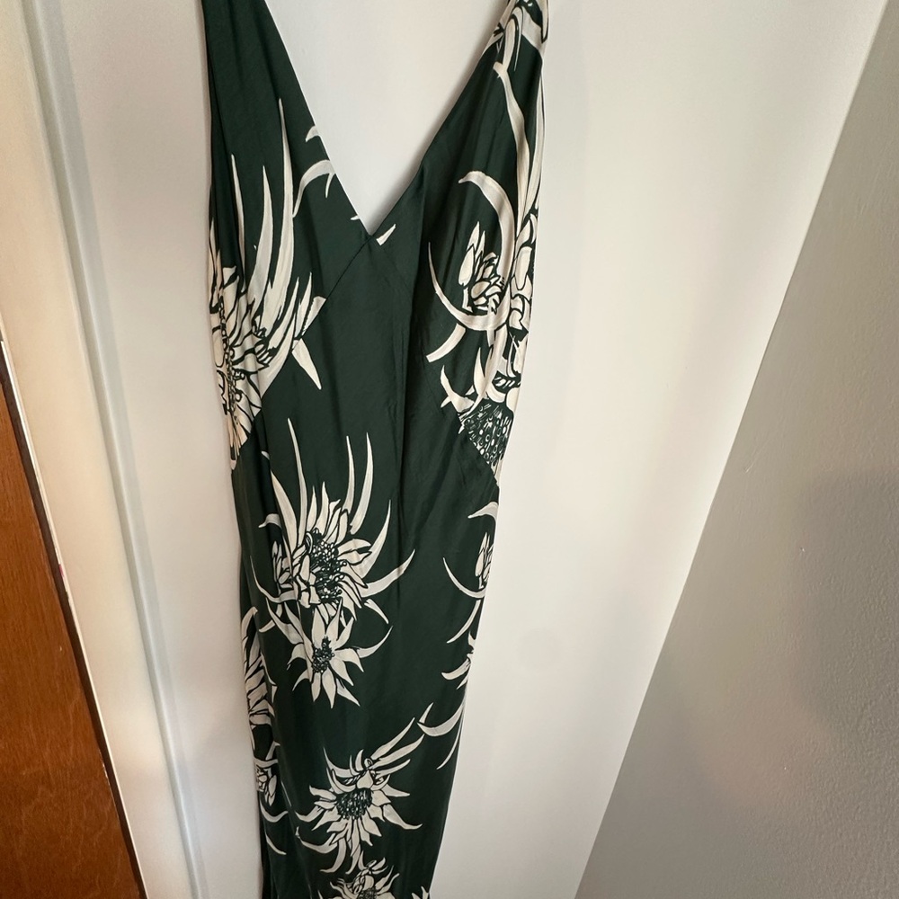 rag & bone Dark Green Floral Maxi Dress